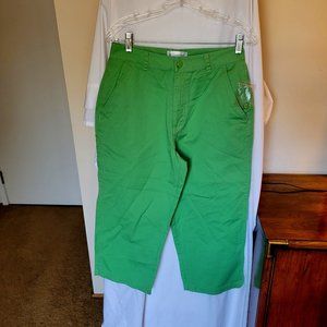 Chadwick's Green Painter Capri Jeans Size 10 (309)
